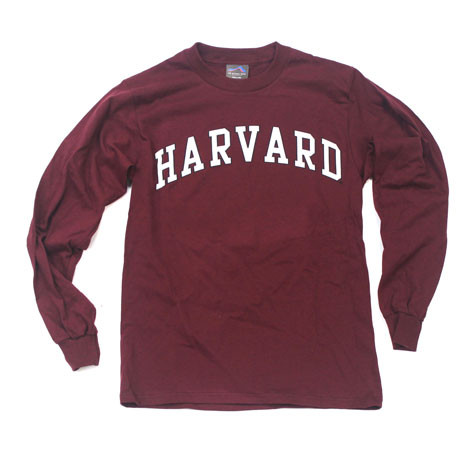 harvard long-sleeve t-shirt with arch logo