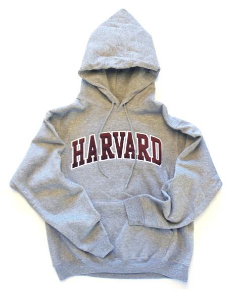 harvard hooded sweatshirt with arch logo